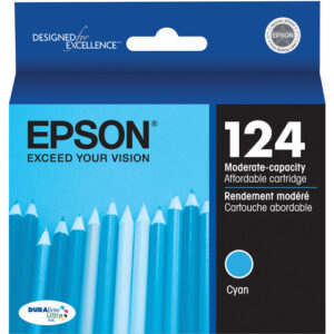 Epson 124 Moderate-Capacity Cyan Ink Cartridge