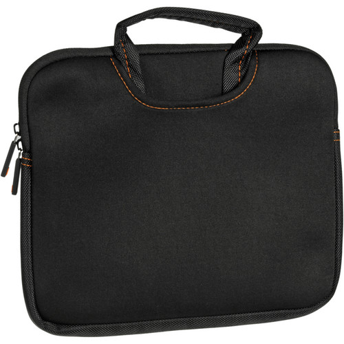 Ruggard Ultra-Thin Neoprene Sleeve with Handles for 9-11" Laptops & Tablets (Black/Orange)