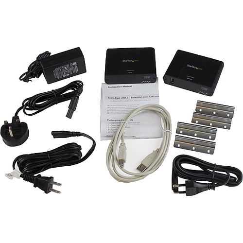 StarTech 1-Port USB 2.0 Extender over Cat5/6 (Black)