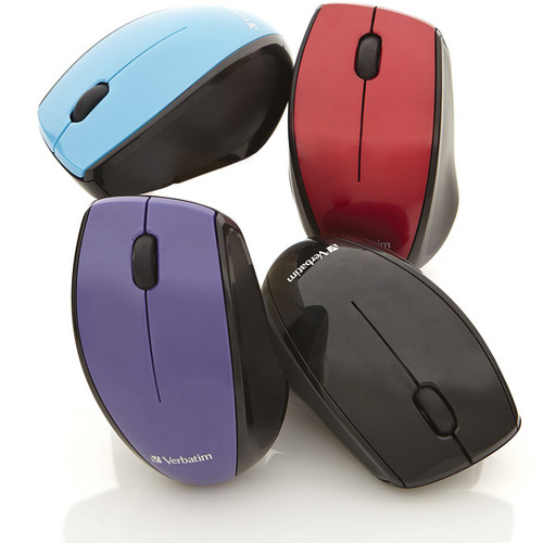Verbatim Wireless Multi-Trac Blue LED Optical Mouse (Red)