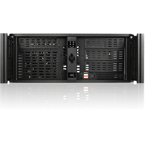iStarUSA D-414 4U 14 Slots Industrial PC Rackmount Chassis (Black)