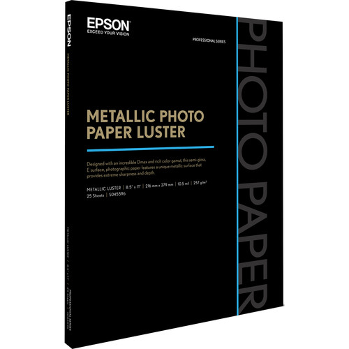 Epson Metallic Photo Paper Luster (8.5 x 11", 25 Sheets)