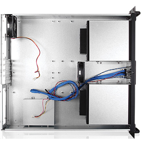 iStarUSA D-3100HN 3U Compact 10 x 3.5" HDD Bay Trayless Hotswap microATX Chassis (Black HDD Handle)