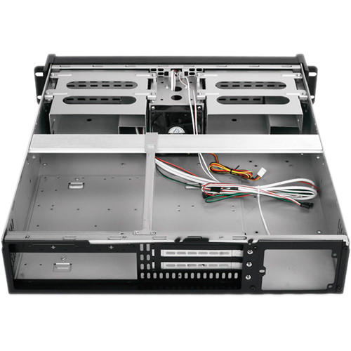 iStarUSA D Storm D-200SEA-BK 2U Compact Stylish Rackmount Chassis with Black SEA Bezel