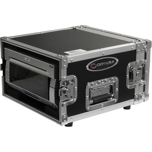 Odyssey Innovative Designs Flight Zone DNP DS40 / DS80 Photo Booth Printer Case (Black on Chrome)