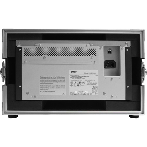 Odyssey Innovative Designs Flight Zone DNP DS40 / DS80 Photo Booth Printer Case (Black on Chrome)