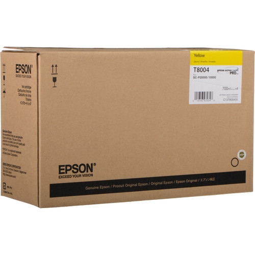 Epson T800400 UltraChrome PRO Yellow Ink Cartridge (700mL, 4-Pack)