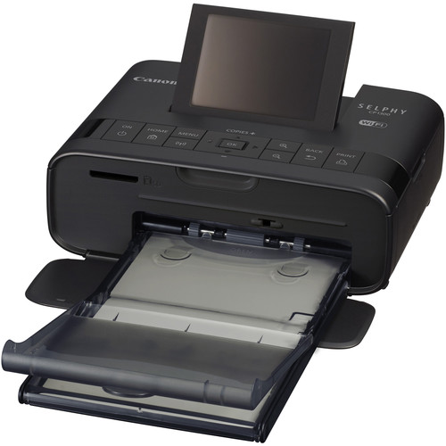 Canon SELPHY CP1300 Compact Photo Printer Battery Bundle (Black)