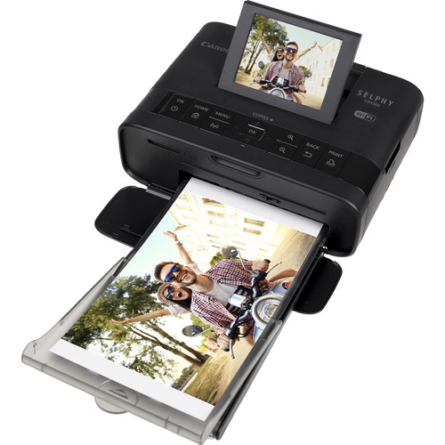 Canon SELPHY CP1300 Compact Photo Printer Battery Bundle (Black)