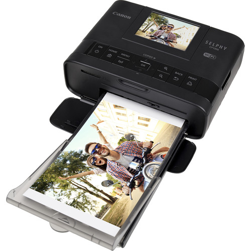 Canon SELPHY CP1300 Compact Photo Printer Battery Bundle (Black)
