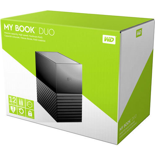 WD My Book Duo 12TB Two-Bay USB 3.0 Type-C RAID Array (2 x 6TB)