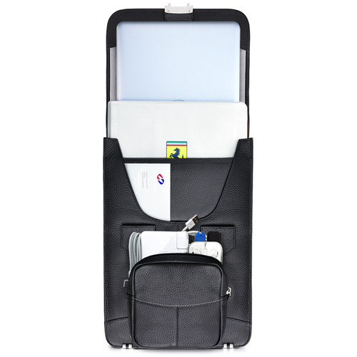 MacCase Premium Leather Briefcase (Black)