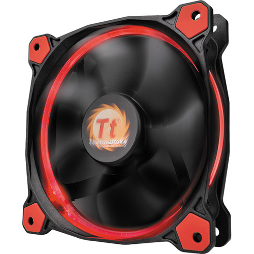 Thermaltake Riing 12 LED 120mm Radiator Fan (Red, 3-Pack)