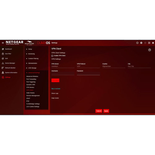 Netgear Nighthawk Pro Gaming XR500 AC2600 Wireless Dual-Band Gigabit Router