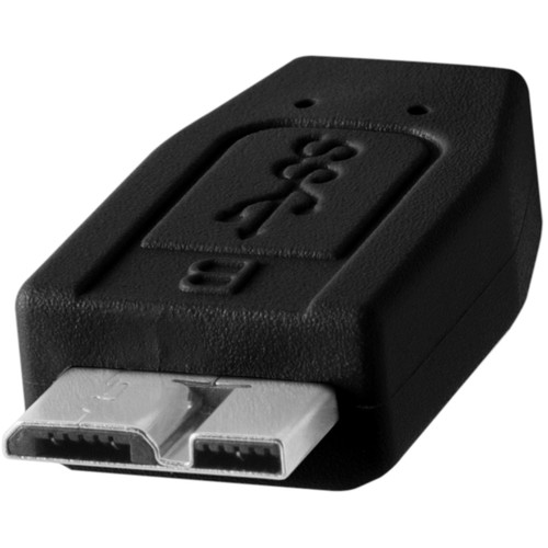 Tether Tools TetherPro USB Type-C Male to Micro-USB 3.0 Type-B Male Cable (15', Black)