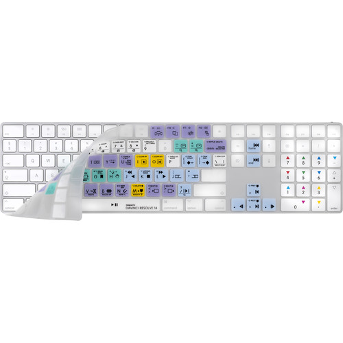 LogicKeyboard Blackmagic DaVinci Resolve 14 Cover for Apple Magic Keyboard with Numeric Keypad (American English)