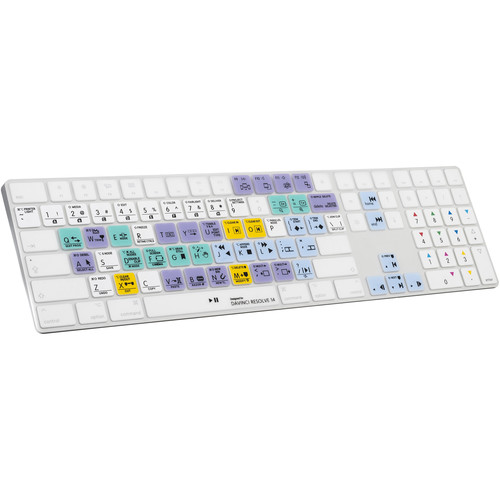 LogicKeyboard Blackmagic DaVinci Resolve 14 Cover for Apple Magic Keyboard with Numeric Keypad (American English)