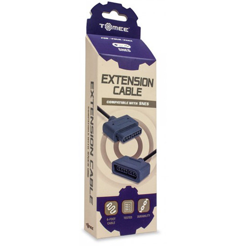 HYPERKIN Tomee Extension Cable for Nintendo SNES Controller (6', Retail Packaging)