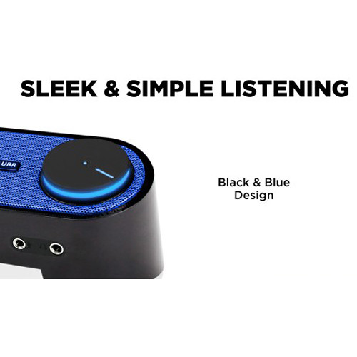 GOgroove SonaVERSE UBR USB-Powered Soundbar (Blue)