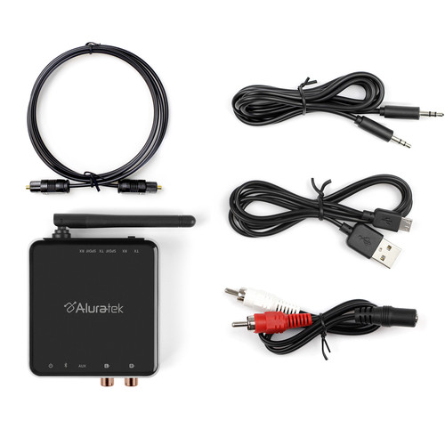 Aluratek Universal Bluetooth 5.0 Optical Audio Receiver/Transmitter