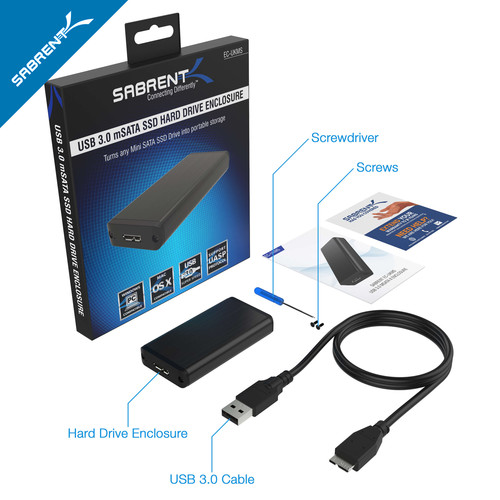 Sabrent mSATA SSD Enclosure