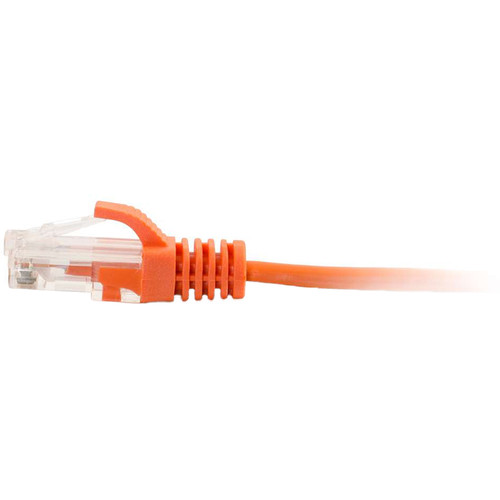 C2G RJ45 Male to RJ45 Male Slim Cat 6 Patch Cable (5', Orange)