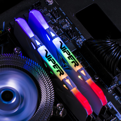 Patriot 16GB Viper RGB DDR4 3200 MHz UDIMM Memory Kit (2 x 8GB, White)