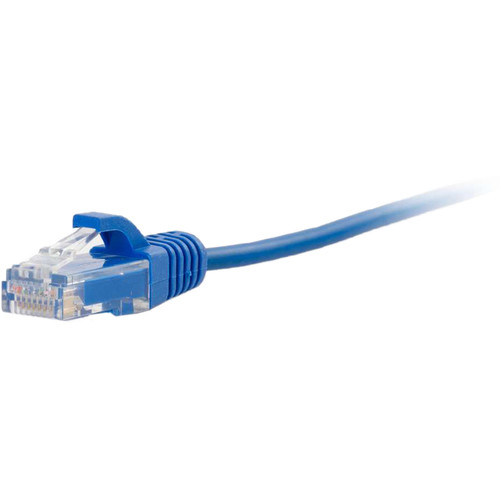 C2G RJ45 Male to RJ45 Male Cat 5e Slim Patch Cable (3', Blue)