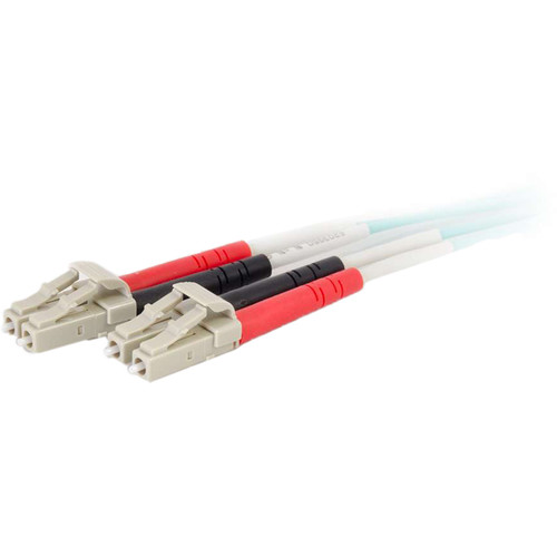 C2G 50/125 LC Male to LC Male Multimode Fiber Optic OM4 Cable (98.4')
