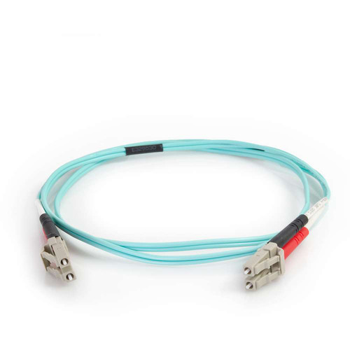 C2G 50/125 LC Male to LC Male Multimode Fiber Optic OM4 Cable (82')