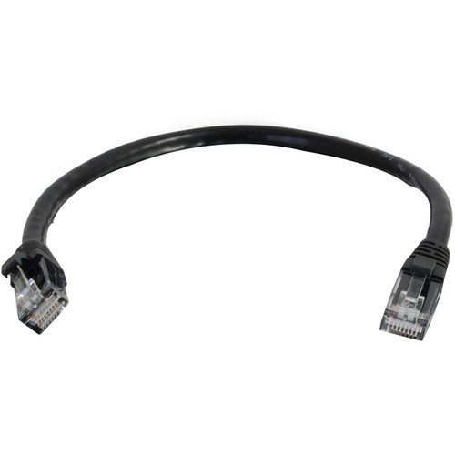 C2G RJ45 Male to RJ45 Male Cat 6 Snagless Patch Cable (8', Black)
