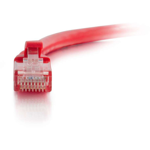 C2G RJ45 Male to RJ45 Male Cat 6 Snagless Patch Cable (2', Red)