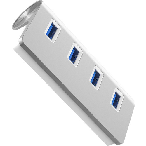 Sabrent USB 3.0 4-Port Aluminum Hub (Silver)