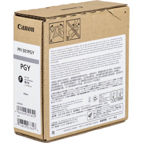 Canon PFI-301PGY Photo Gray Ink Tank (330mL)
