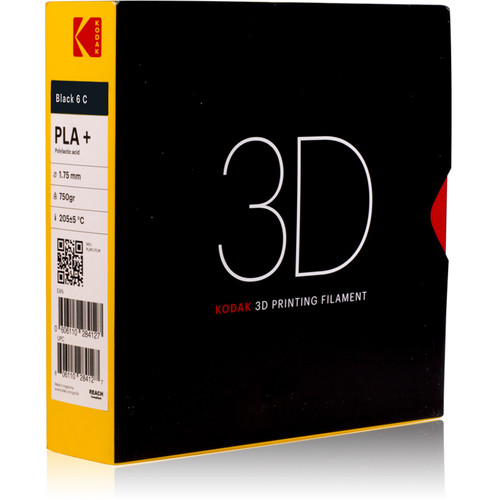Kodak 1.75mm PLA+ Filament (750g, Black)