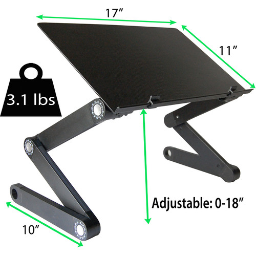 Uncaged Ergonomics WorkEZ Professional Laptop Stand (Black)