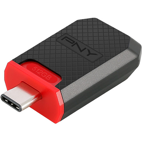 PNY Technologies 512GB Elite USB 3.1 Gen 1 Type-C Flash Drive