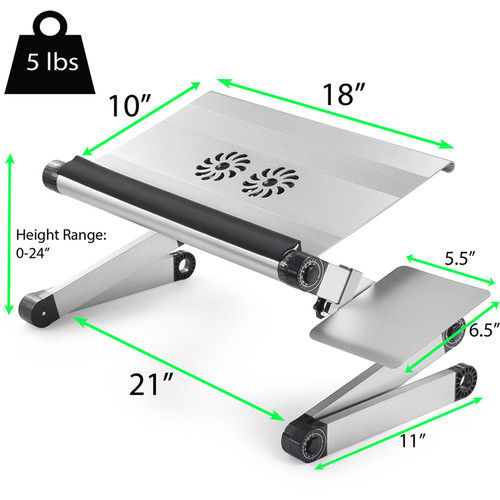 Uncaged Ergonomics WorkEZ Cool Laptop Stand (Silver)