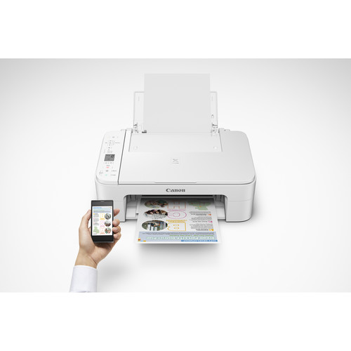 Canon PIXMA TS3320 Wireless Inkjet All-in-One Printer (White)