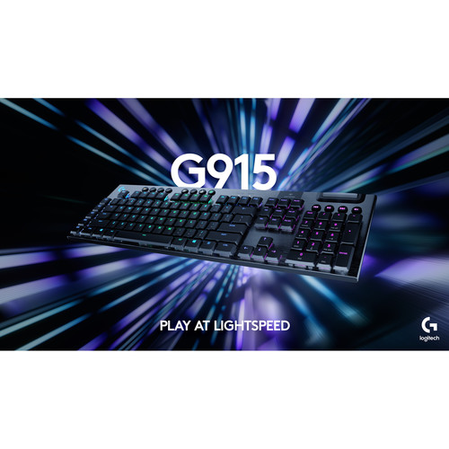 Logitech G G915 LIGHTSPEED Wireless RGB Mechanical Gaming Keyboard (GL Clicky)