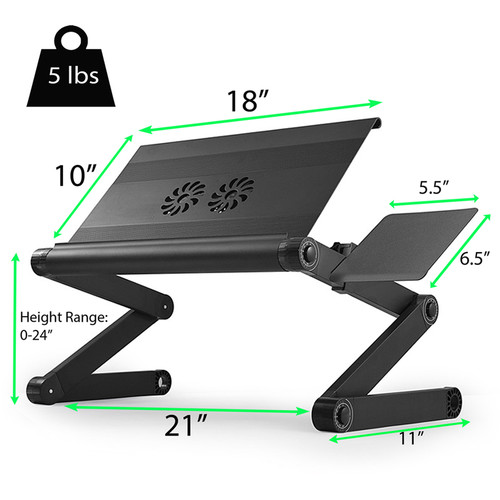 Uncaged Ergonomics WorkEZ Cool Laptop Stand (Black)