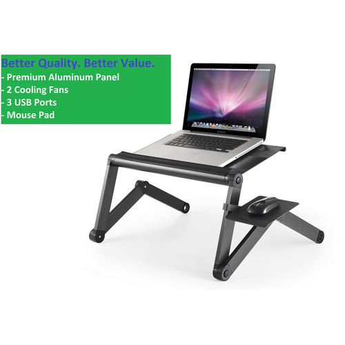 Uncaged Ergonomics WorkEZ Cool Laptop Stand (Black)