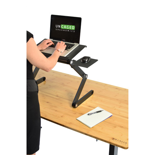 Uncaged Ergonomics WorkEZ Cool Laptop Stand (Black)