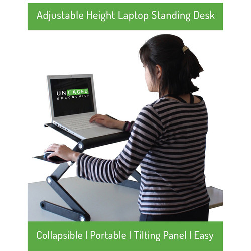 Uncaged Ergonomics WorkEZ Cool Laptop Stand (Black)