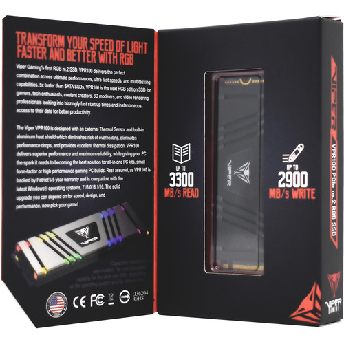 Patriot 1TB VPR100 RGB M.2 2280 PCIe SSD