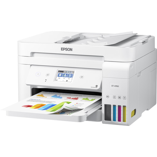Epson EcoTank ET-4760 All-in-One Supertank Printer (White)