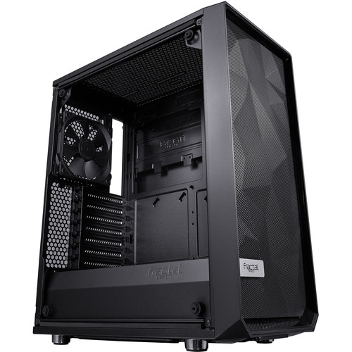 Fractal Design Meshify C Mid-Tower Case (Dark Tempered Glass, Black)