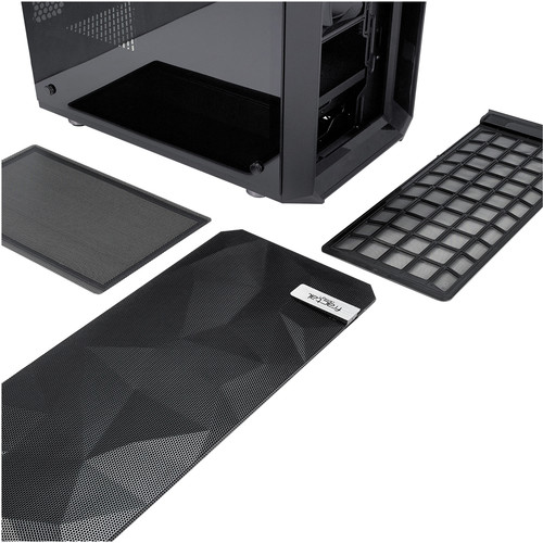 Fractal Design Meshify C Mid-Tower Case (Dark Tempered Glass, Black)