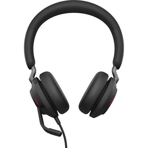 Jabra Evolve2 40 Stereo Wired On-Ear Headset (Microsoft Teams, USB Type-A, Black)