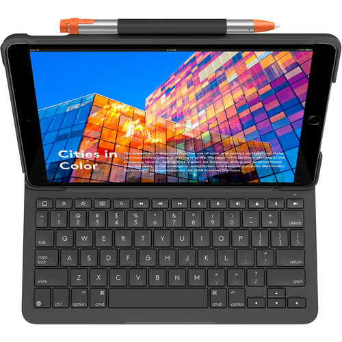 Logitech Slim Folio Protective Bluetooth Keyboard Case for iPad Air Gen 3 (Graphite)